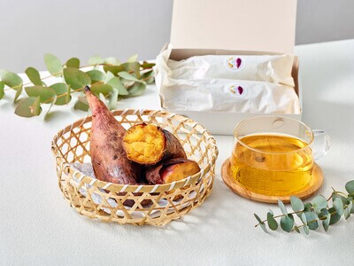 信楽焼の壺で焼いた焼き芋2本セット